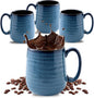 HASENSE Coffee Mugs Set of 4, 15 Ounce Porcelain Mug Set by Hasense