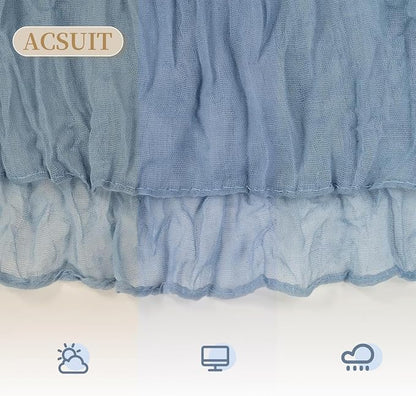 4 Pack Dusty Blue Cheesecloth Table Runner 20 x 120 inch Gauze Table Runners 10 - Image 7