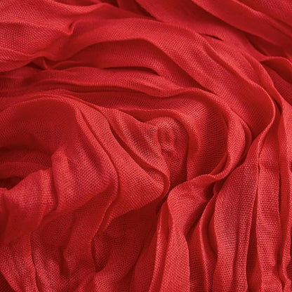 Asee'm 12pcs Red Cheesecloth Table Runner Christmas 10FT Boho Rustic Gauze | - Image 5