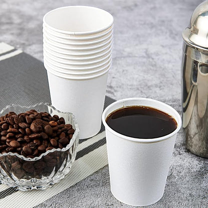 Turbo Bee Disposable Paper Coffee Cups 16oz, 210 Pack White Paper Cups - Image 2