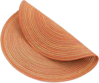 SHACOS Round Placemats Set of 4 Woven Braided Place Mats Table Placemats 15 - Image 5