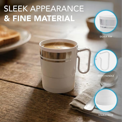 Party Essentials 8-Ounce Hard Plastic Coffee Cup/Tea Mug - Image 5