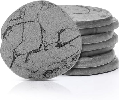 Diatomaceous Earth Coasters Set of 8，Cool Absorbent Quick-Dry Drink Coasters by Unknown