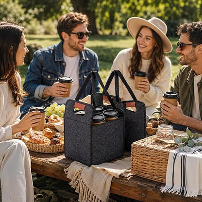 4 Pack Reusable Drink Carrier - Image 5