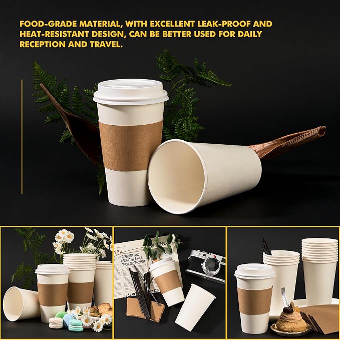 RACETOP 16 oz Paper Coffee Cups - Image 6