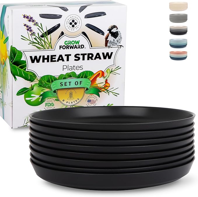Grow Forward Premium Wheat Straw Plates by GrowForward