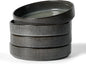 famiware Star 8.25" Pasta Bowls, Large Dinner Bowls Set of 4, Salad Bowl Plates, Shallow Bowls for Eating, Deep Forest
