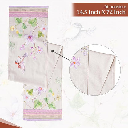 Maison d' Hermine Table Runner 100% Cotton 14.50" x 72" | Table Runners 72 - Image 4