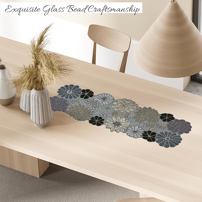 Beaded Table Runner 13 x 36 Inch - Image 2