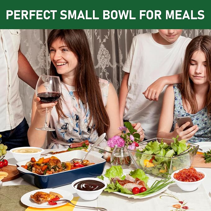 6 oz Disposable Bowls, 300 Pack Compostable Small Paper Bowls | Biodegradable - Image 2