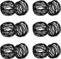 ITOS365 Handmade Round Mesh Black Napkin Rings Holder by ITOS365