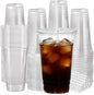 100 Pack 24 oz Leak-Proof Clear Plastic Cups by NewCupNewLife-cundao