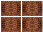 Pimpernel Walnut Burlap Set of 4 Placemats – Cork-Backed Rectangular Boards by Pimpernel