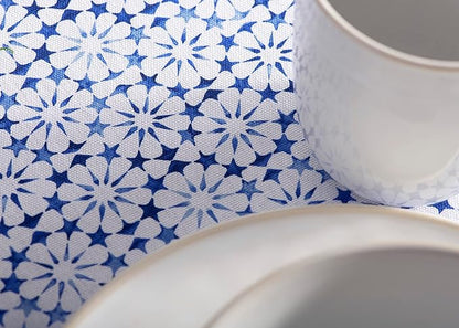 Maison d' Hermine Table Cloth Round Table 100% Cotton 63 Round Inches Tablecloth Reusable Decorative for Dining Room Farmhouse Home Valentines Day Decorations Spring Summer - Passiflora
