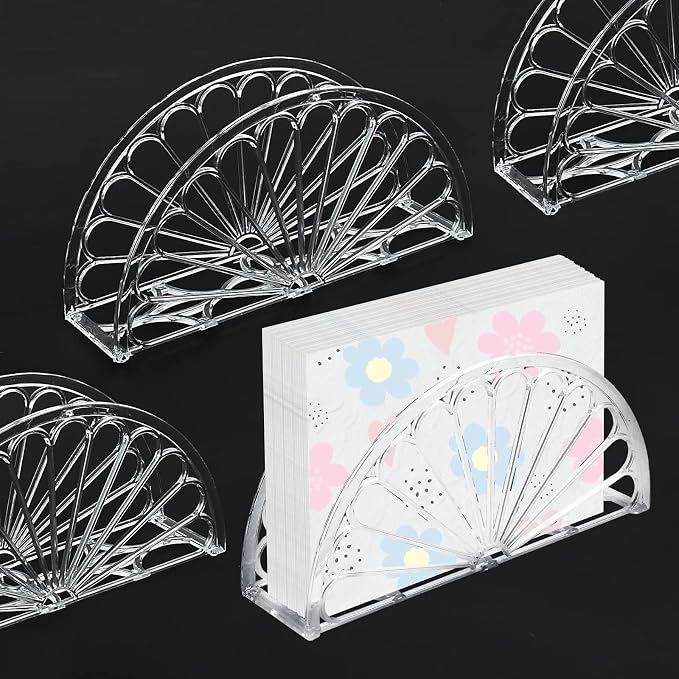 24 Pcs Napkin Holder Plastic Clear Napkin Holders - Image 7