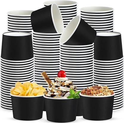 Jingmore Paper Ice Cream Cups 9oz Colored Disposable Dessert Bowls by Jingmore