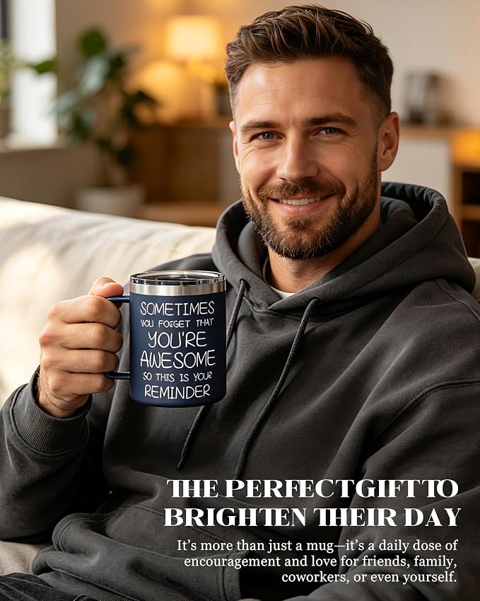 Inspirational Coffee Mug for Men, 12oz Insulated Stainless Steel Mug - Image 6