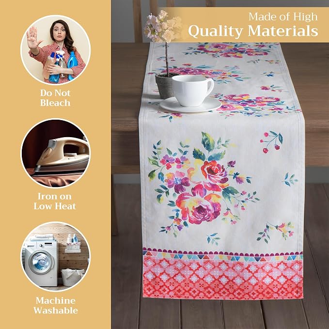 Maison d' Hermine Table Runner 100% Cotton 14.50" x 72" | Table Runners 72 - Image 3