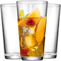 Home Essentials Drinking Glass Set - 10 Highball Glass Cups, 16 Oz. Basic Water Glasses, Beer, Juice, Cocktails, Wine, Iced Tea, Bar Glasses. Dishwasher Safe