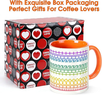 F This S Secret Hidden Message Coffee Mug, 11OZ Ceramic Orange Cup | Funny - Image 5