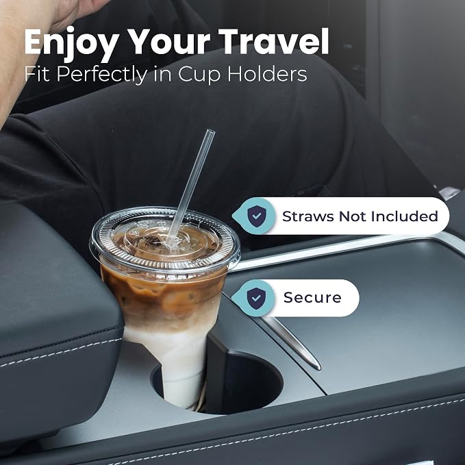 Fit Meal Prep 100 Pack 12 oz Clear Plastic Cups - Image 6