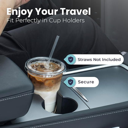 Fit Meal Prep 100 Pack 12 oz Clear Plastic Cups - Image 6