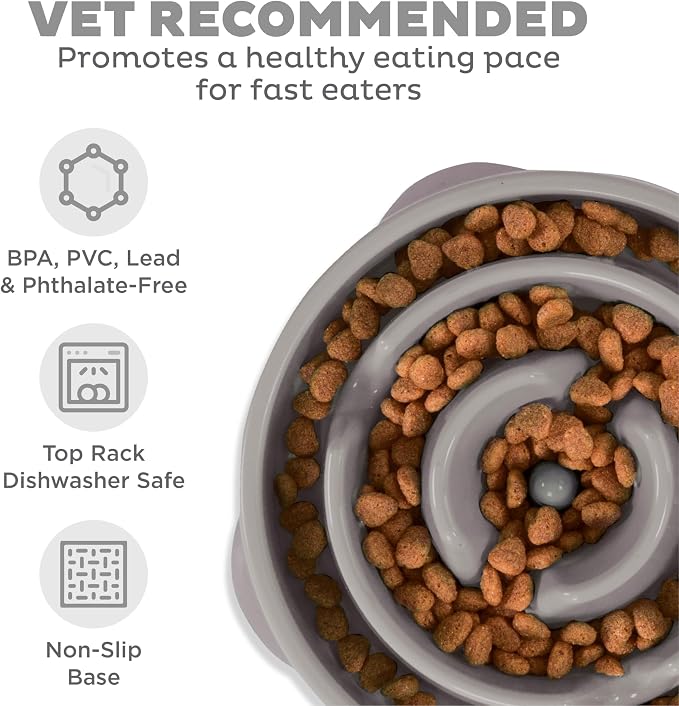 Outward Hound Fun Feeder Slo Bowl – Large 4‑Cup Capacity, Slow Feeding - Image 3