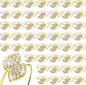Hotop Gold Napkin Rings Gold Table Decoration, Leaves Napkin Rings, by HOTOP