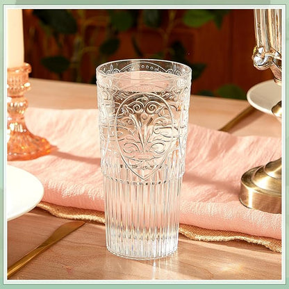 Wiwiqing 20oz Vintage Plastic Ribbed Tumblers Set of 24, Baby Shower, Birthday - Image 5