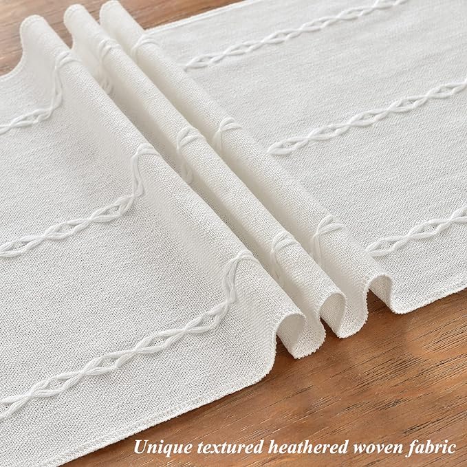 Wracra Rustic Linen Table Runner - Image 3