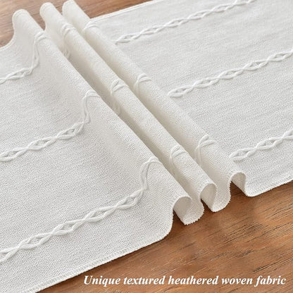 Wracra Rustic Linen Table Runner - Image 3