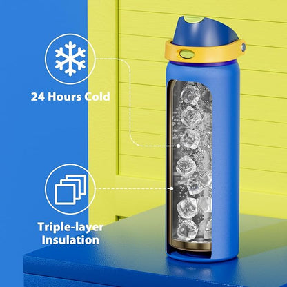 32 oz Insulated Water Bottle for Men: Meoky Stainless Steel Water Bottle - Image 4