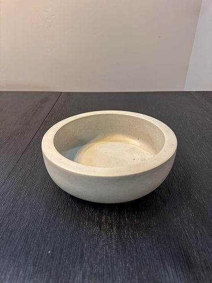 Minimalist Concrete Bowl, Heavy Modern Bowl, Catch All Dish, Large Cement Bowl, Contemporary Bowl, Centerpiece Decor, Decorative Bowl (11.5")