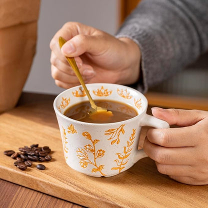 Ceramic Mugs 11 oz Unique Luxurious Cups Set of 4, Mug - Image 3