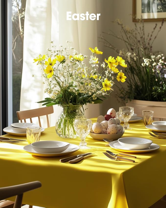 Pureegg Plastic Table Cloth Disposable 12 Pack, 54 x 108 Inch Table Cloths - Image 7