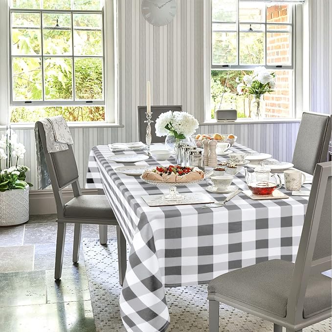 Checkered Square Tablecloth - Image 2