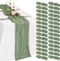 30 Pack Cheesecloth Table Runner 10FT Sage Green Table Runner Boho Gauze Cheese by Showgeous