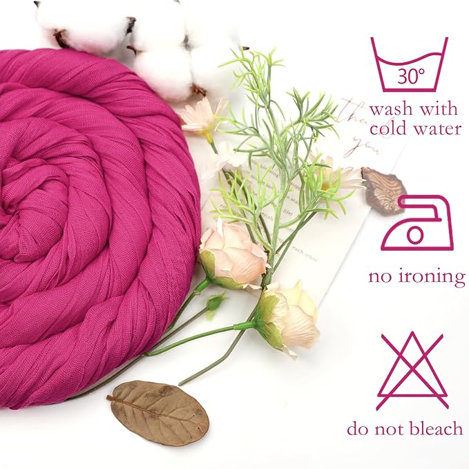 12 Pack Hot Pink Cheesecloth Table Runner 10ft Boho Gauze Fabric Cheese Cloth - Image 5