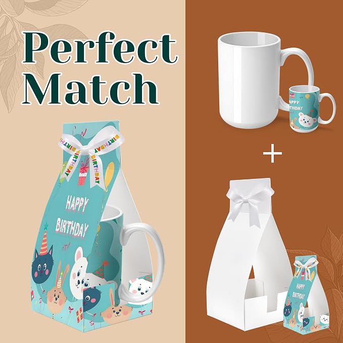 Joyclub Sublimation Mugs Blank 15 oz Coffee Mugs Bulk White Ceramic Cups - Image 6
