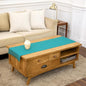 Solino Home 100% Pure Linen Table Runner Teal, Classic Hemstitch 14 x 60 in | by SolinoHome