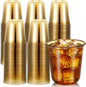 Ziliny 100 Pcs Disposable Stemless Glasses 12oz Crystal Plastic Wine Glasses by Ziliny