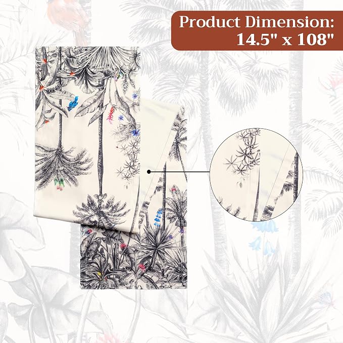 Maison d' Hermine Table Runner 100% Cotton 14.50" x 108" | Table Runners 108 - Image 7