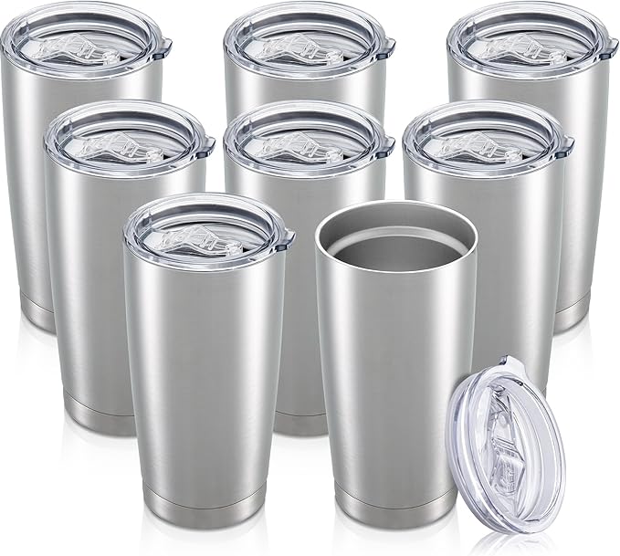 20 oz Tumbler with Lid Stainless Steel Insulated Tumblers Bulk Cups Mug | by Orebigo