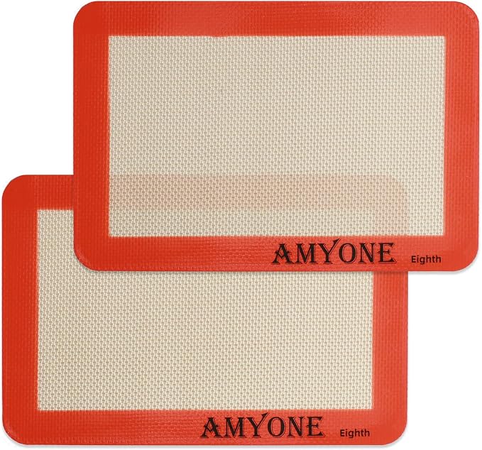 AMYONE 1/8 Sheet Silicone Baking Mats by AMYONE