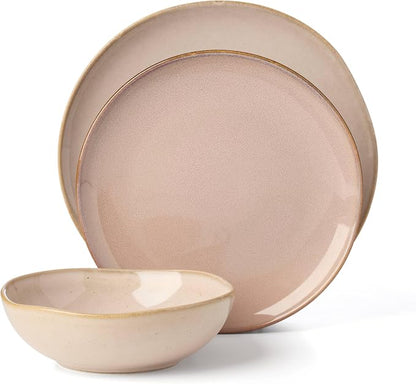 Oneida Organic Shades Clay Stoneware 12-Piece Dinnerware Set - Image 2