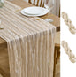 Asee'm 2pcs Beige Cheesecloth Table Runner Summer 10FT Boho Gauze Rustic | Boho by Aseem