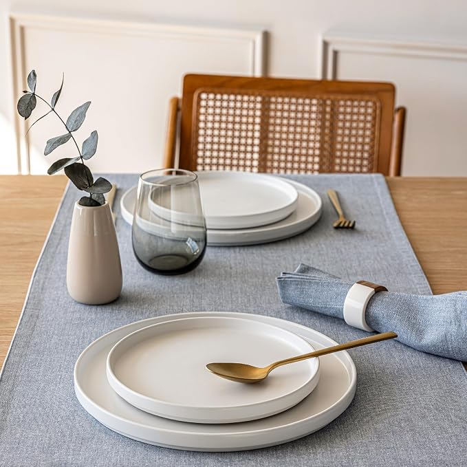 Over&Back 18x108 Woven Chambray Cotton Table Runner - Image 8