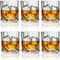 11 OZ Premium Whiskey Glasses (6-Piece) - Old Fashioned Glassware, Exquisite Craftsmanship for Scotch, Bourbon, Rum & Cocktails, Ideal for Self-Use or Gift for Whiskey Enthusiasts