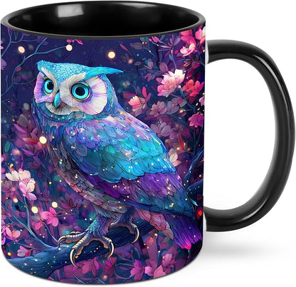 FyLybois Owl Coffee Mug 11 Ounce Mugs Ceramic Tea Cup Drinking Water Cups | by FyLybois