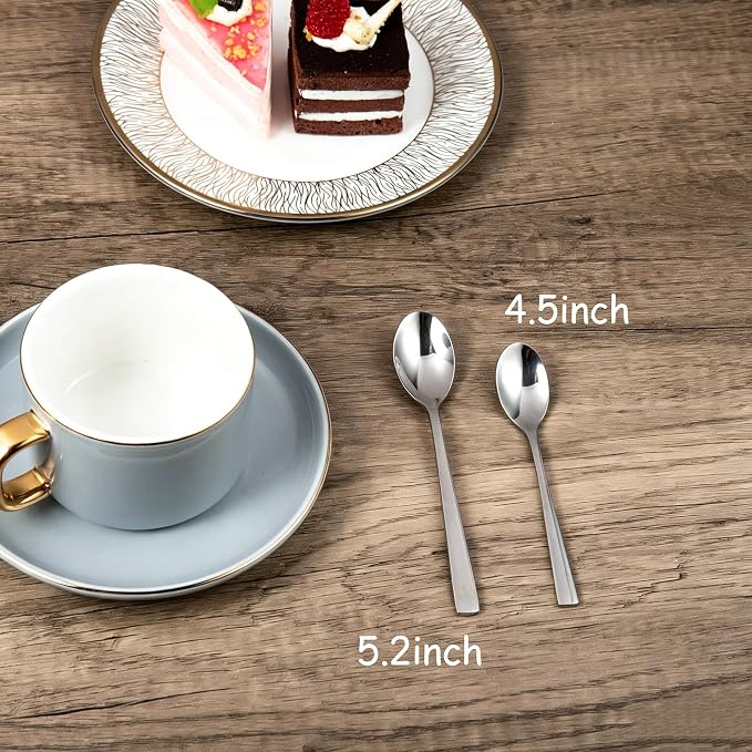 IMEEA 4.5 Inch Espresso Spoons SUS304 Stainless Steel Demitasse Spoons - Image 3